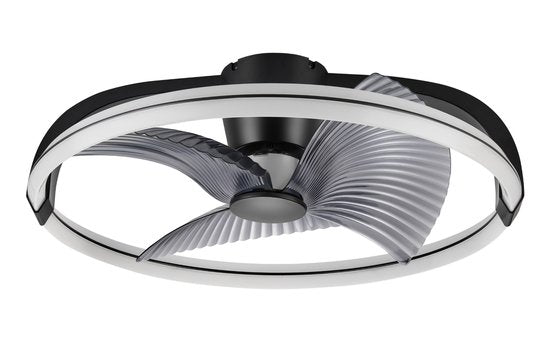 LED's Light Plafondventilator XL 74 cm - Bedienbaar met afstandsbediening - Zwart Plafondventilatoren led.gl