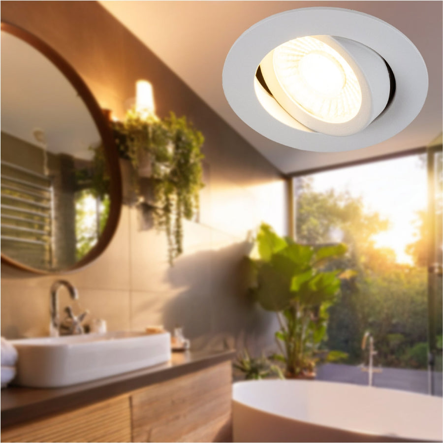 3 PACK - LED's Light PRO downlight inbouwspot Ø 68mm - Spatwaterdicht - Dimbaar - Universeel - Wit Inbouwspots led.gl