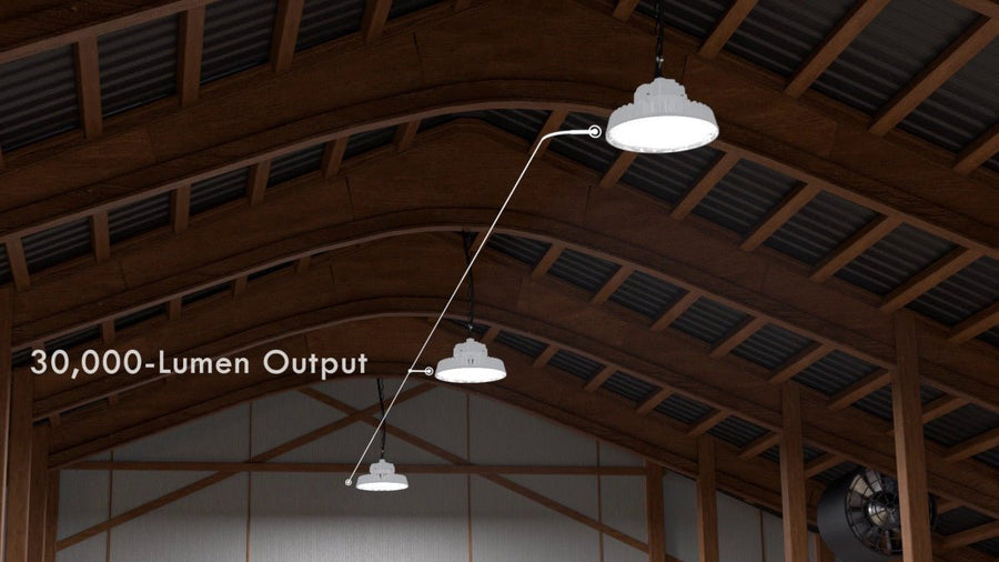 LED's Light pro High Bay - 200W 30000lm powerselect dimbaar CCT 3000K/4000K/5000K - Lumileds LED - Sosen Driver High bays led.gl