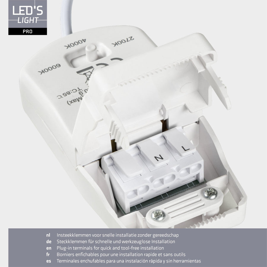 3 PACK - LED's Light PRO Inbouwspot 68 mm - Indoor & Outdoor - 3 lichtkleuren - Dimbaar licht - Wit Inbouwspots led.gl