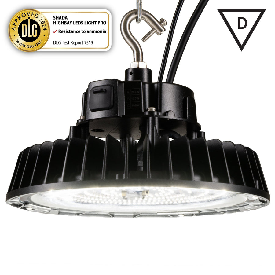 LED's Light pro 200W DLG High bay 30000lm 3000K/4000K/5000K - Lumileds LED - Sosen Driver D mark High bays led.gl