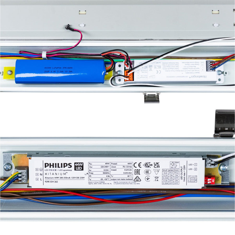 LED's Light PRO Philips LED TL armatuur 150 cm - Met noodaccu - 185lm/w - Energielabel B - 47W 7200lm 4000K led.gl