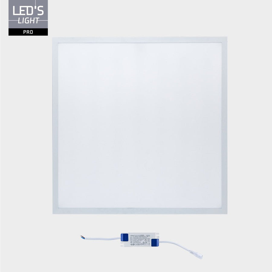 LED's Light Pro Paneel - 180lm/w - 25W 4500lm 4000K UGR<19 - 620x620mm - Lifud-driver - Wit - Duitse maat Panelen led.gl