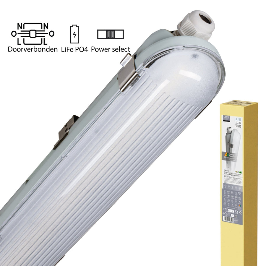 LED's Light PRO Philips LED TL armatuur 150 cm - Met noodaccu - 185lm/w - Energielabel B - 47W 7200lm 4000K led.gl