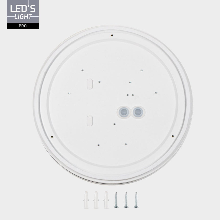 LED's Light Pro Plafondarmatuur - 16W 1920lm 2700K/3000K/4000K/5000K/6000K - Ø350mm IP54 IK08 Vermogen verstelbaar Plafondlampen led.gl