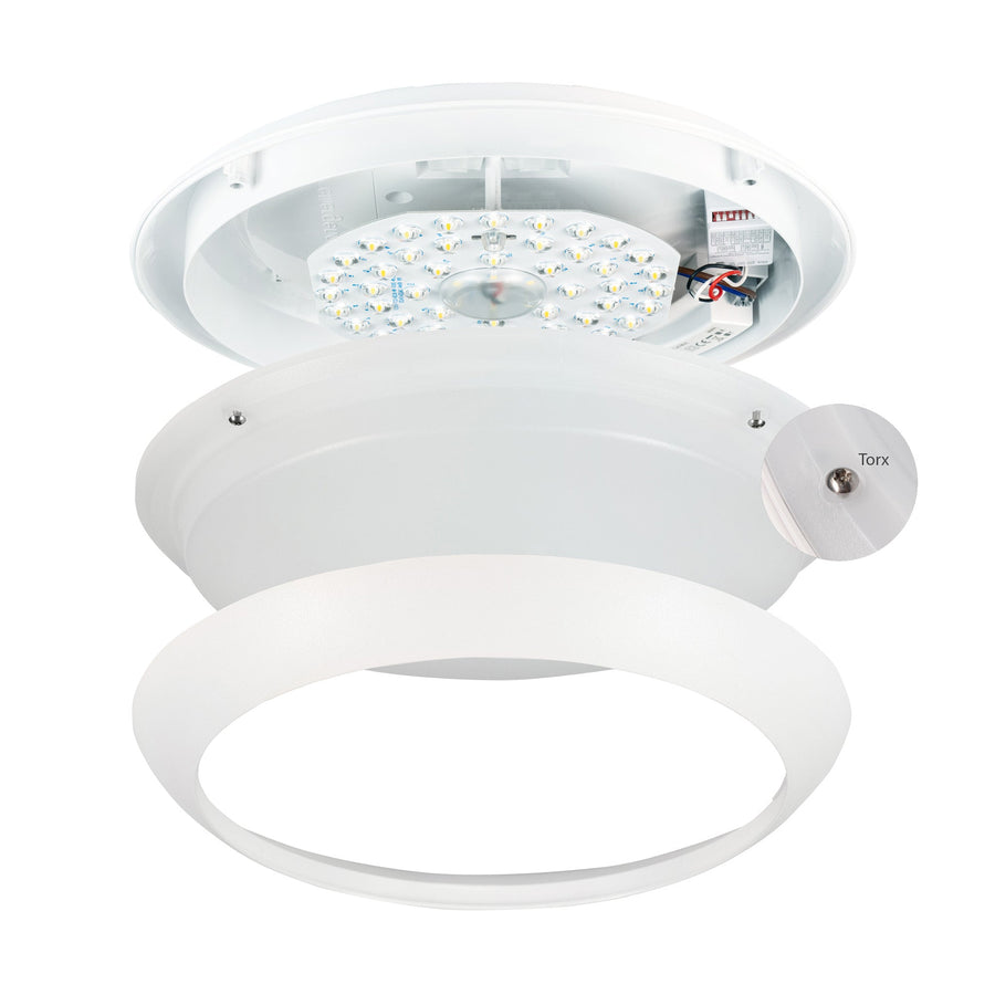 LED's Light Pro Plafondlamp 2050 met sensor - Lichtkleur en lichtsterkte dimbaar - Waterdicht - Ø 30 cm Plafondlampen led.gl