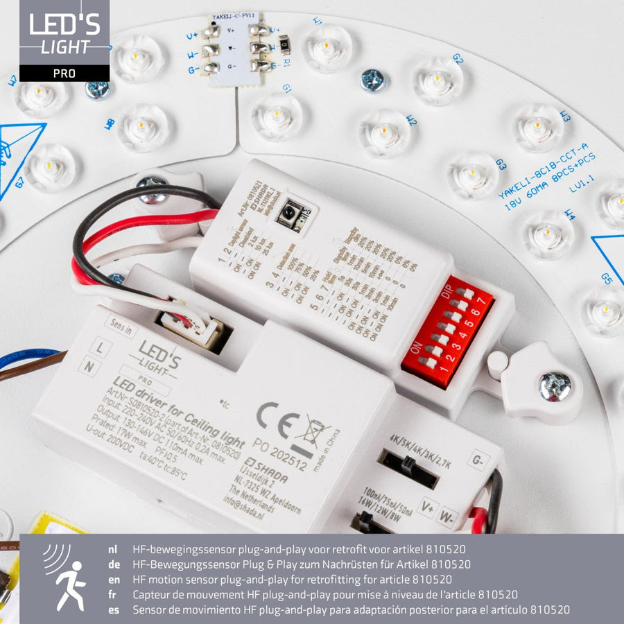 LED's Light Pro Plug & play-sensor voor LED-plafondlamp 0810520 Sensoren led.gl