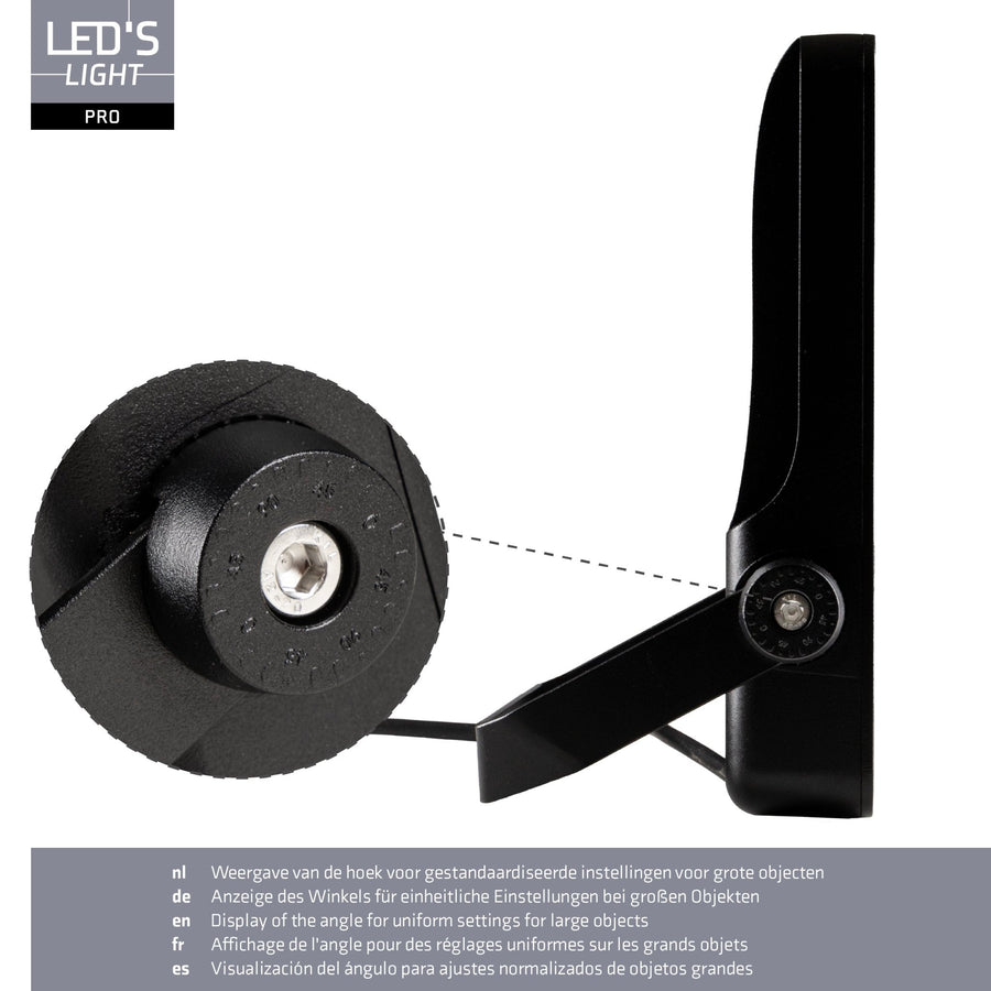 LED's Light Pro Premium Floodlight 12750lm - CCT schakelbaar - Powerselect - 6 lichtstanden - Water en roestbestendig - 100W Schijnwerpers led.gl