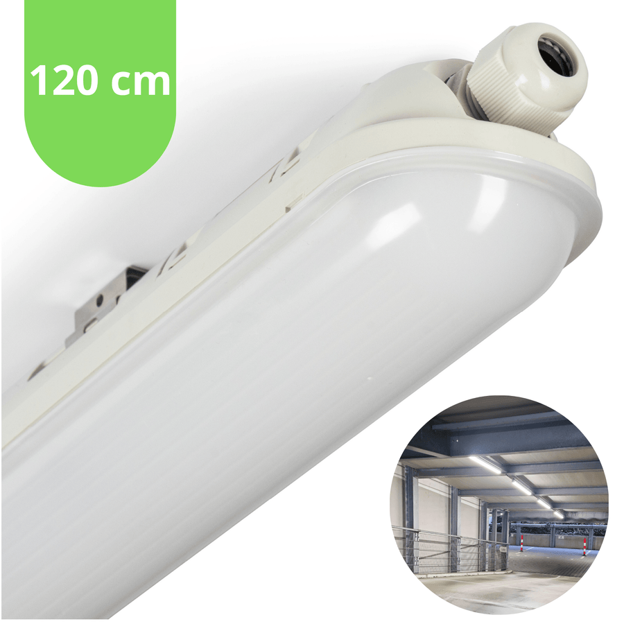 4 PACK - LED's Light Pro Koppelbaar LED TL armatuur compleet 120 cm - Waterdicht - 4640 lm 29W 4000K 160lm/w TL verlichting led.gl