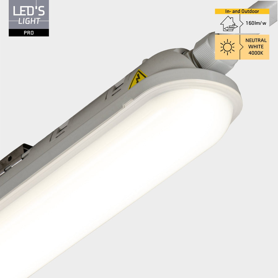 LED's Light Pro TL armatuur compleet 60 cm - Koppelbaar - IP65 Waterdicht - 2400 lm - 15W - 160lm/w TL verlichting led.gl