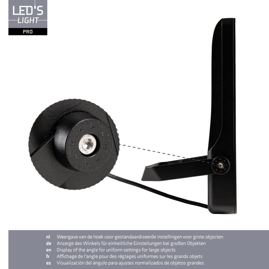 LED's Light Pro Premium Schijnwerper 25500lm - CCT - Powerselect - 6 lichtstanden - Water en roestbestendig - 200W Schijnwerpers led.gl
