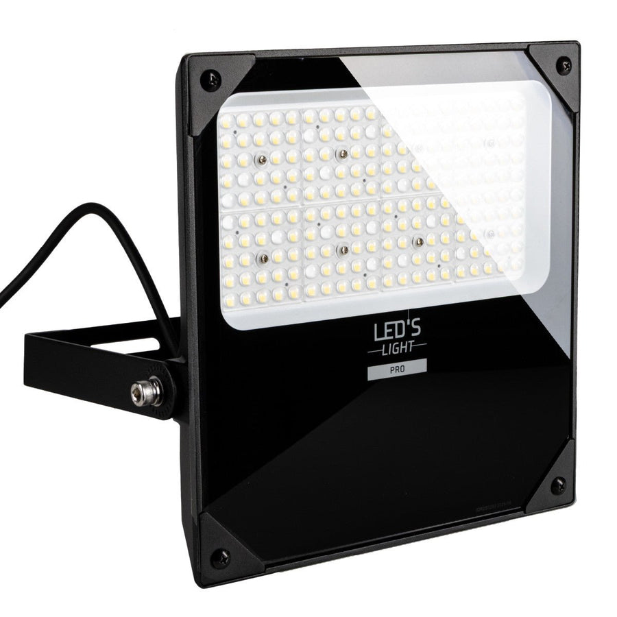 LED's Light pro Schijnwerper floodlight - CCT - 100W 14000lm 3000K/4000K/5000K - Sosen voeding - Zwart - IP66 IK08 Vermogen verstelbaar Schijnwerpers led.gl