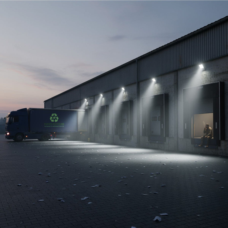 LED's Light pro Schijnwerper floodlight - CCT - 100W 14000lm 3000K/4000K/5000K - Sosen voeding - Zwart - IP66 IK08 Vermogen verstelbaar Schijnwerpers led.gl