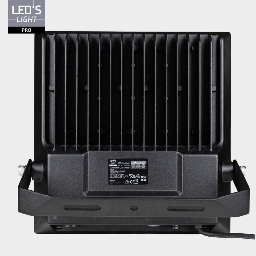 LED's Light Professionele LED Floodlight 37000 - 3 lichtstanden - Waterdicht - 200 watt - daglichtsensor Schijnwerpers led.gl