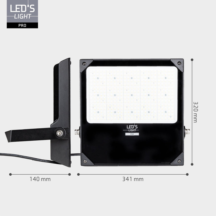 LED's Light pro Professionele LED Schijnwerper 28000 - CCT - Powerselect - 3 lichtstanden - Waterdicht - 200W Schijnwerpers led.gl