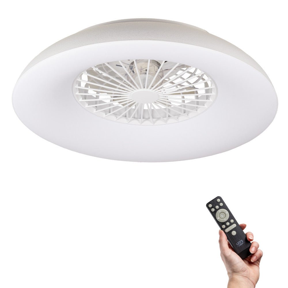 LED's Light RGB Plafondlamp met ventilator - 54W 3950lm 2700K/6500K/RGB - Ø600mm IP20 - Dimbaar Plafondventilatoren led.gl