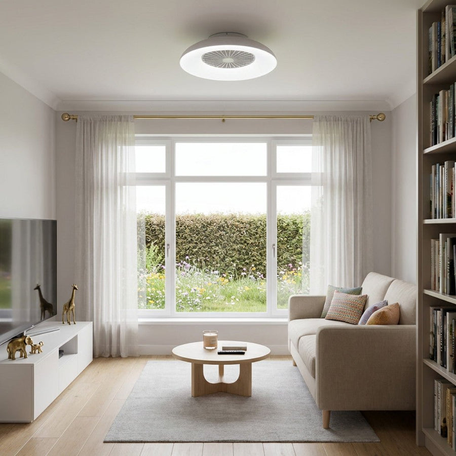 LED's Light RGB Plafondlamp met ventilator - 54W 3950lm 2700K/6500K/RGB - Ø600mm IP20 - Dimbaar Plafondventilatoren led.gl