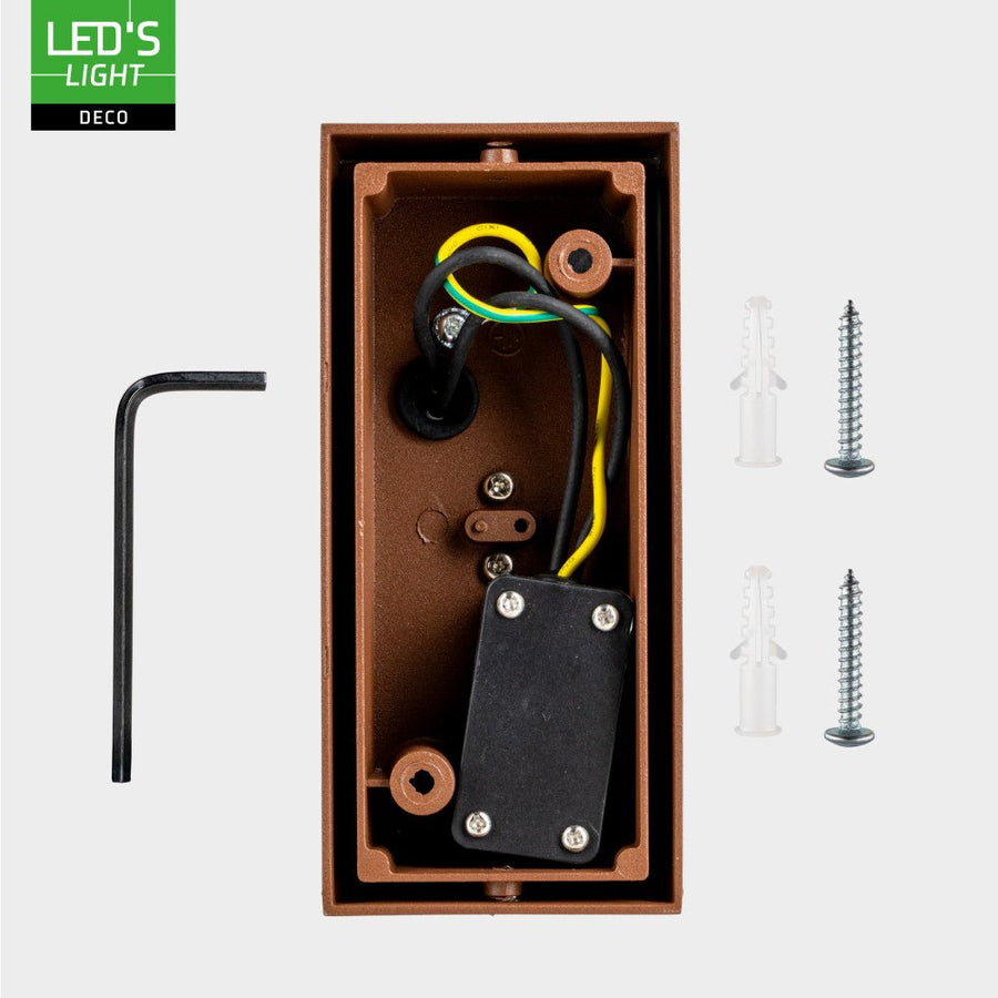 LED's Light Roestkleurige buitenlamp - IP44 - Excl 2x GU10 - Wandlamp Wandlampen led.gl