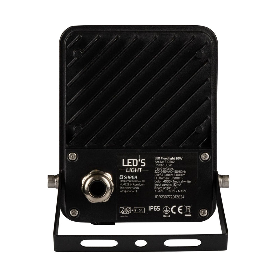 LED's Light Schijnwerper 3600 - Kantelbaar en Waterdicht - Binnen & Buiten - 30W Schijnwerpers led.gl