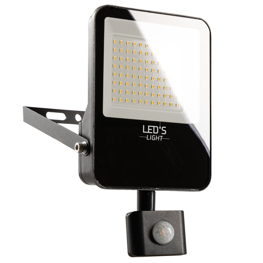 LED's Light Schijnwerper met Bewegingssensor 6000 - Waterdicht & Kantelbaar - 50W Schijnwerpers led.gl