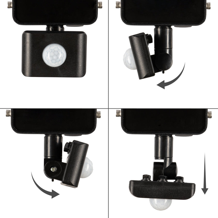 LED's Light Schijnwerper met Bewegingssensor 6000 - Waterdicht & Kantelbaar - 50W Schijnwerpers led.gl
