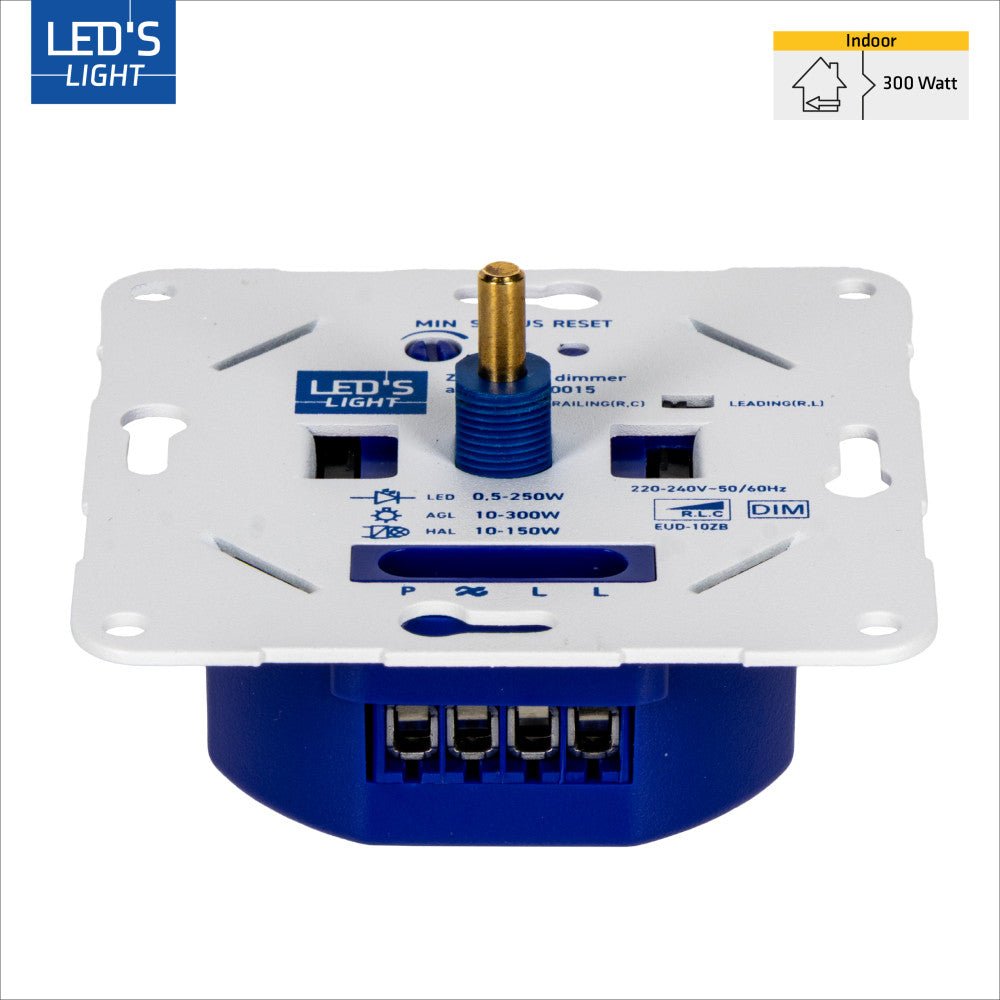 LED's Light Smart Zigbee LED dimmer - 300 watt - Geschikt voor fase afsnijding (trailing edge) & fase aansnijding (leading edge) - Inbouw dimmer - Universeel Dimmers led.gl