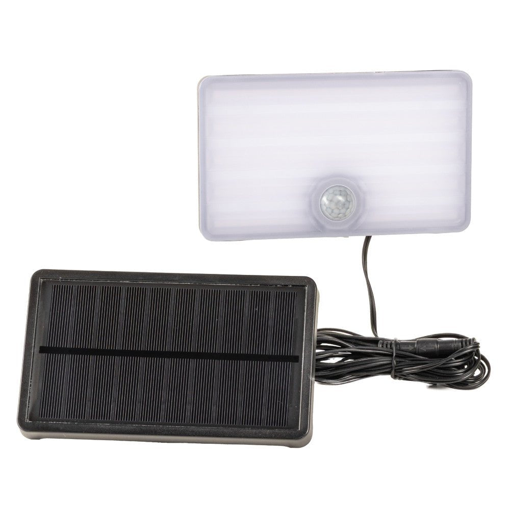 LED's Light Solar buitenlamp met sensor en zonnepaneel - 500lm 4000K - Zwart - IP65 Schijnwerpers led.gl