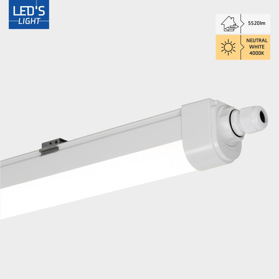 4 PACK - LED's Light TL armatuur met Strip - Koppelbaar - 46W 150cm 5520lm 4000K led.gl