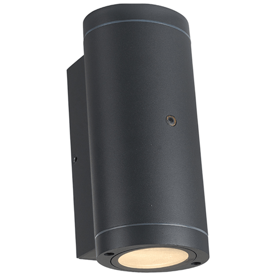 2 pack - LED's Light Up & Down LED Buitenlamp met sensor - IP44 waterdicht - GU10 fitting - Model Venezia - Antraciet Buitenlampen led.gl