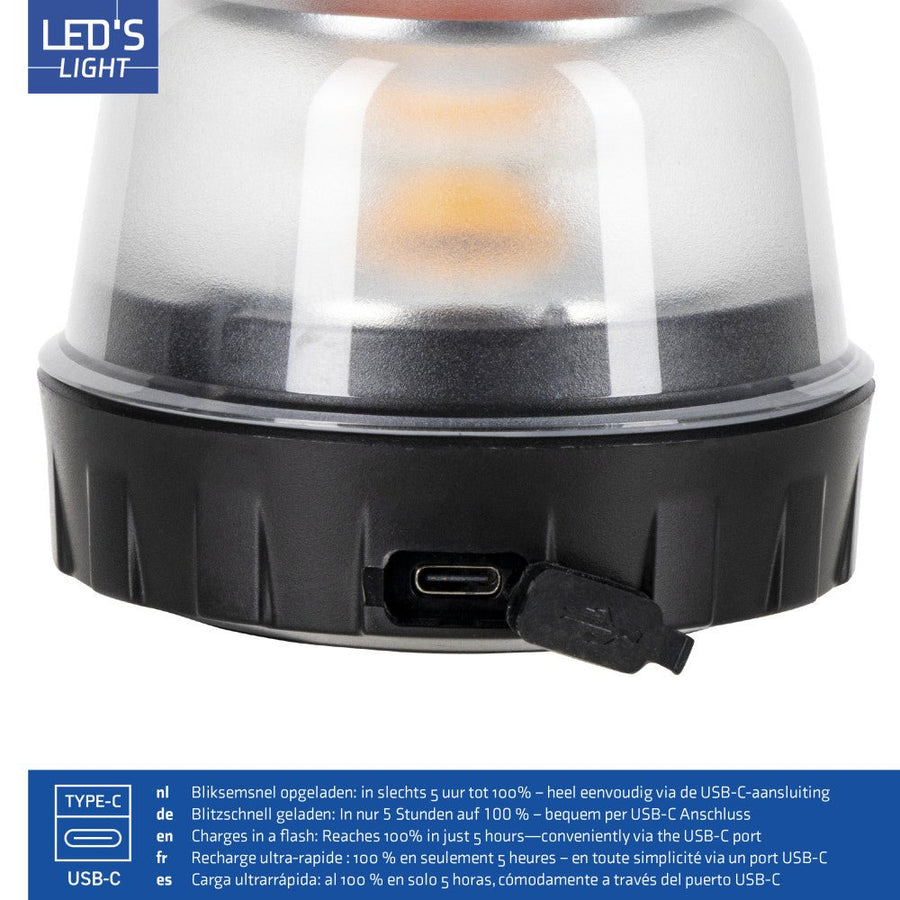 LED's Light WARN-X LED signaal-noodverlichting -5000mAh - IP54 - Amber Noodverlichting led.gl