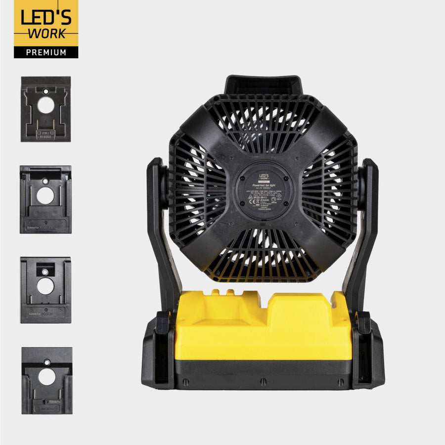 LED's Work 18V werklamp met ventilator - 48W 3000lm 5000K - IP20 Werklampen led.gl