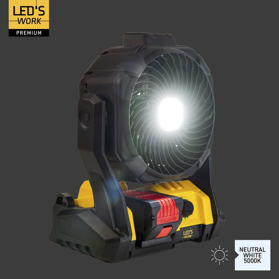 LED's Work 18V werklamp met ventilator - 48W 3000lm 5000K - IP20 Werklampen led.gl
