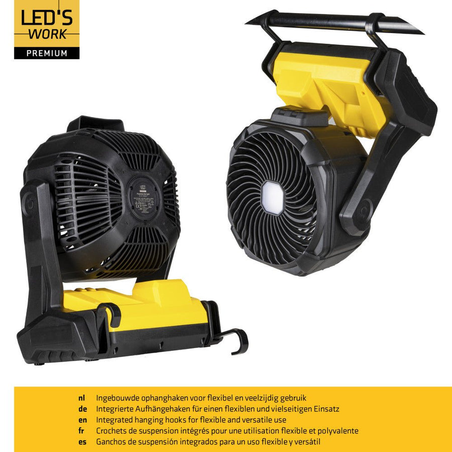 LED's Work 18V werklamp met ventilator - 48W 3000lm 5000K - IP20 Werklampen led.gl
