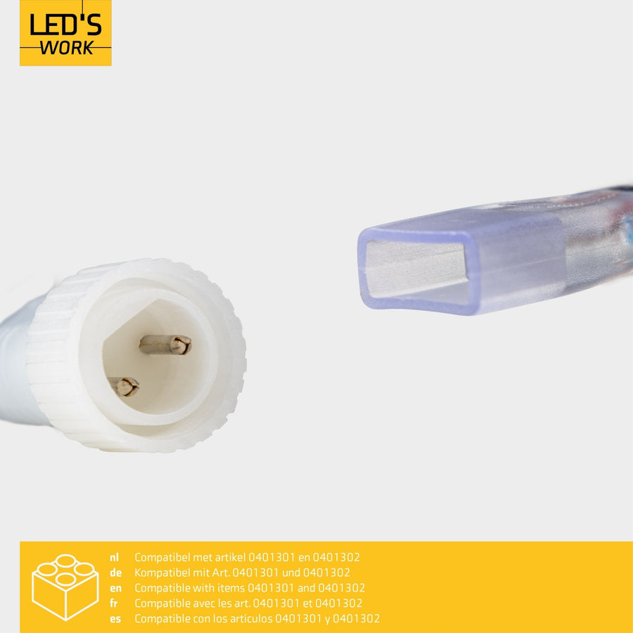 LED's Work Accessoires set voor LED strip bouwverlichting - Koppelstuk, lijm en eindkapjes Kabelverbinders led.gl