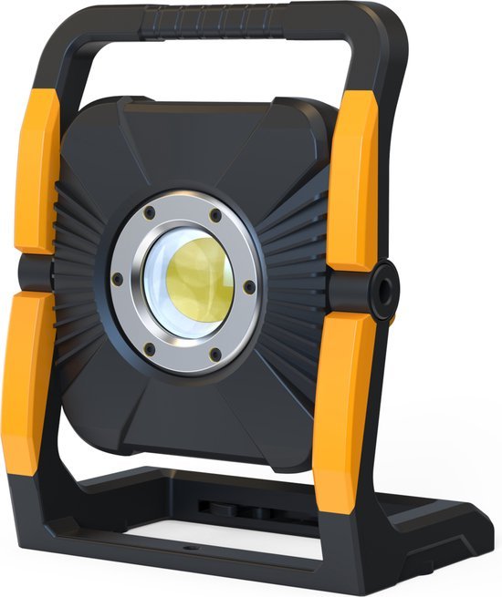 LED's Work 18V Acculamp Werklamp - Incl Adapters - LED Werklamp 5000lm – Klasse 3 • IP54 • IK08 • Dimbaar • Compatibel met Makita, Bosch, DeWalt & Metabo Bouwlampen led.gl