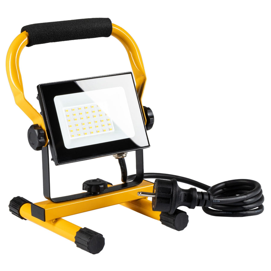 LED's Work Bouwlamp 3100 - Verstelbare beugel - Waterdicht (IP65) - Zwart geel Werklampen led.gl