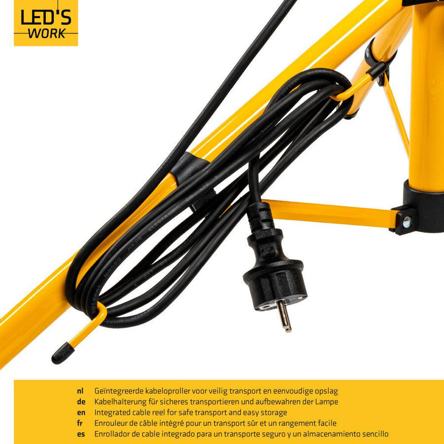 LED's Work bouwlamp/Werklamp op statief AC Bouwlamp – 2×20 W 4800 lm 4000 K Bouwlampen led.gl