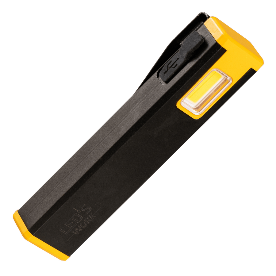 LED's Work Compacte LED Mini Zaklamp - Oplaadbaar - 3 verschillende lichtmodi en zoomfunctie Zaklampen led.gl
