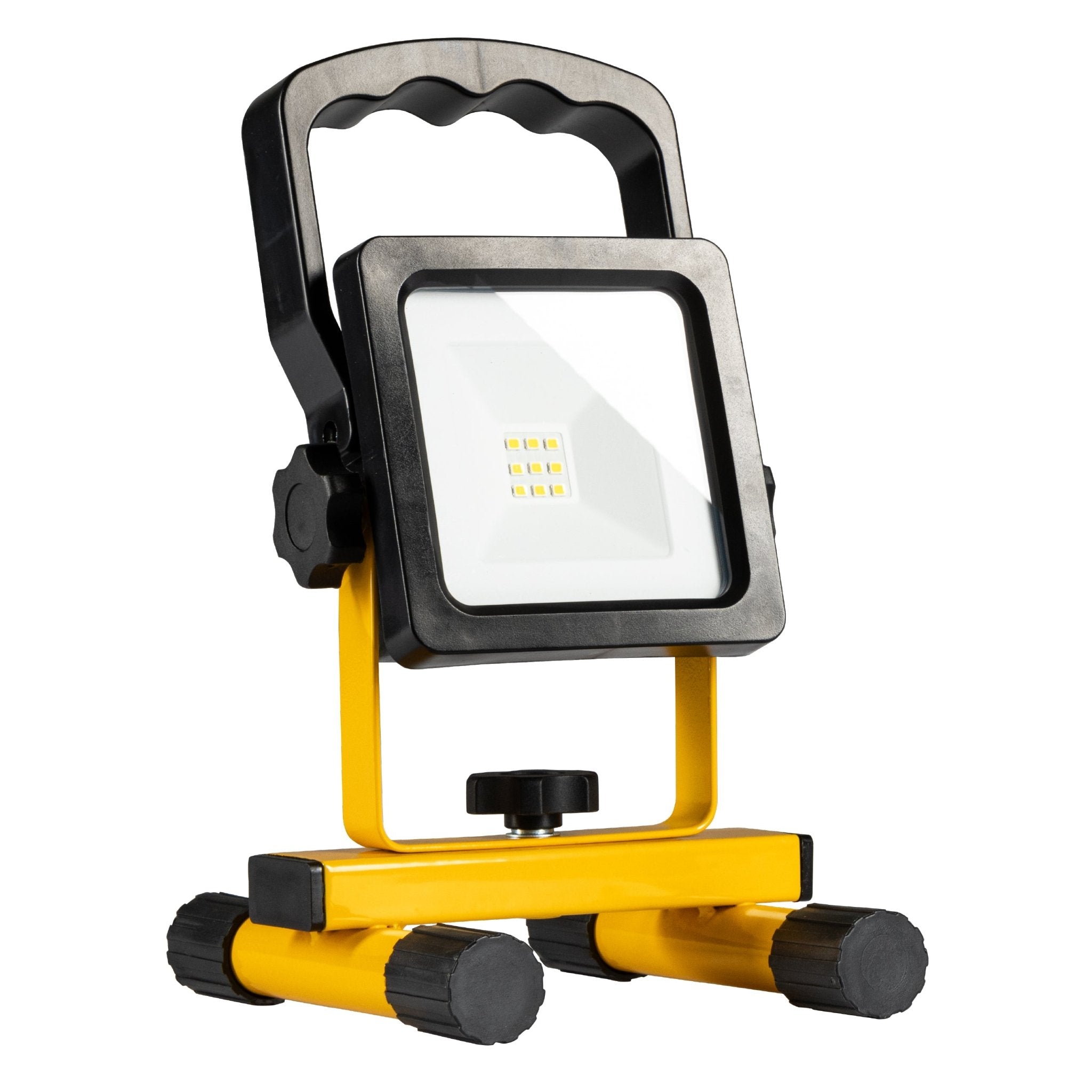 LED's Work draadloze LED Werklamp op accu 700lm - Oplaadbaar en kantelbaar - Zwart geel Werklampen led.gl