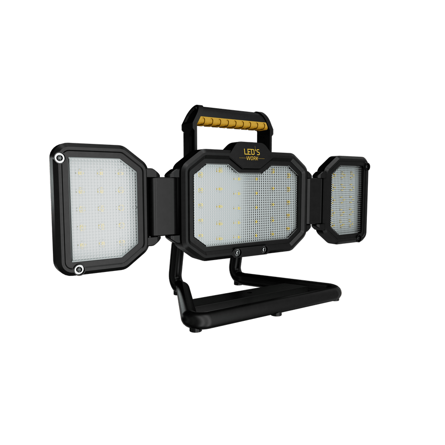 LED's Work LED Bouwlamp Werklamp Oplaadbaar 4000lm 30W Opvouwbaar & Compact Werklampen led.gl