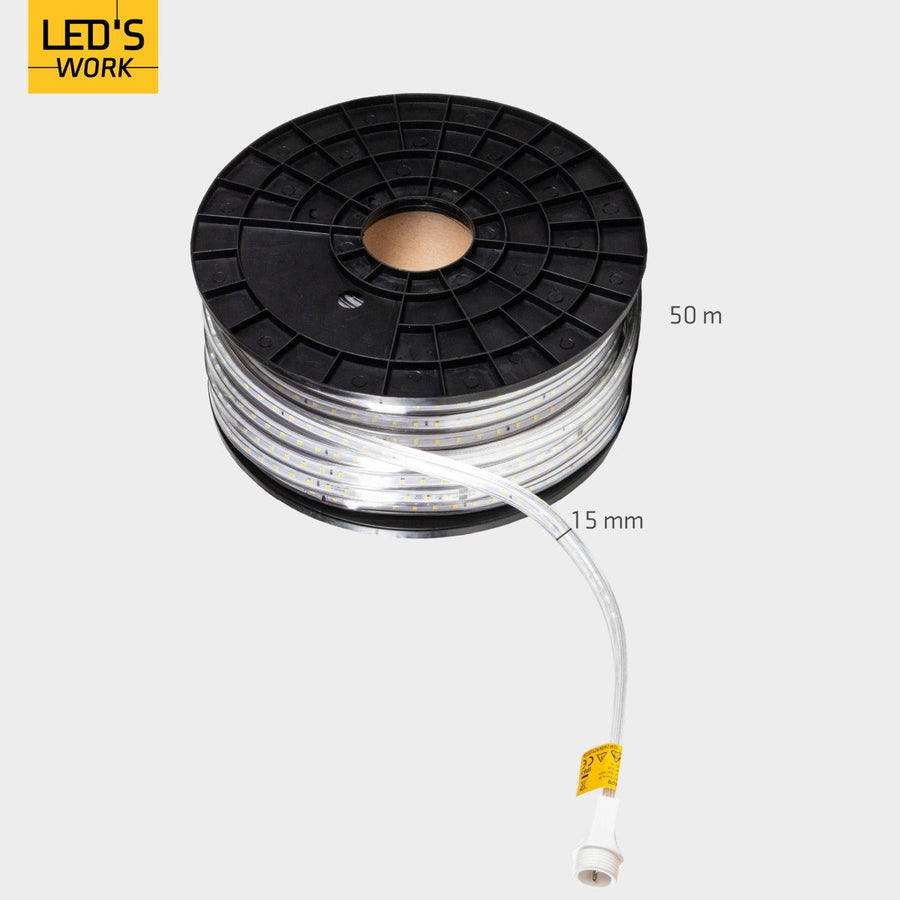 LED's Work LED Rope Lichtslang 50 meter bouwverlichting - Verlengbaar tot 100 meter - 40.000 lm Lichtbronnen led.gl
