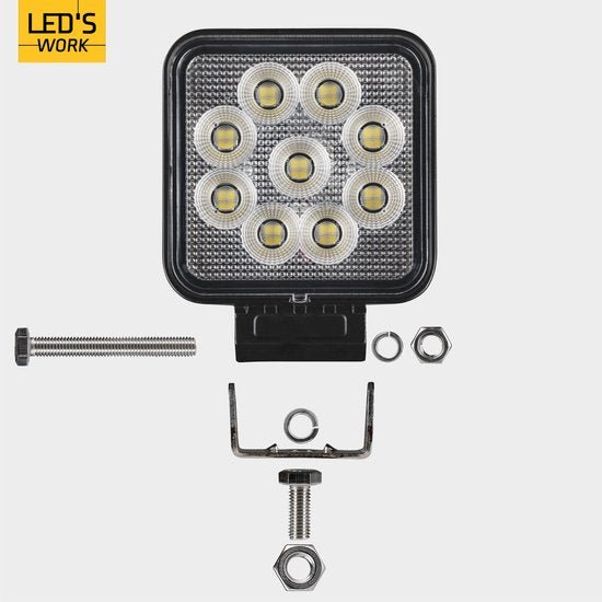 LED's Work LED Schijnwerper voor voertuigen - Geschikt voor tractor, vrachtwagen, auto, bus en schip - 26W Schijnwerpers led.gl