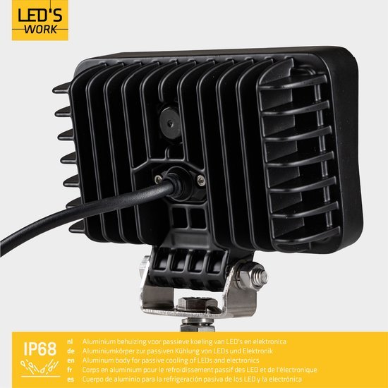 LED's Work LED Schijnwerper voor voertuigen - Geschikt voor tractor, vrachtwagen, auto, bus en schip - 45W Schijnwerpers led.gl