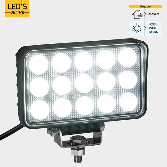 LED's Work LED Schijnwerper voor voertuigen - Geschikt voor tractor, vrachtwagen, auto, bus en schip - 45W Schijnwerpers led.gl