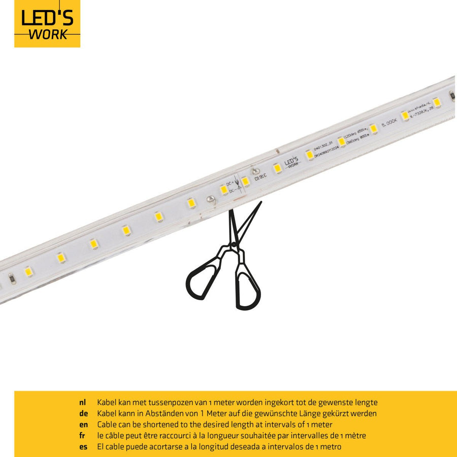 Baanverlichting Paarden of longeerbak Horsewalker Verlichting 25m - Verlengbaar tot 75 meter - 20.000 lm led.gl