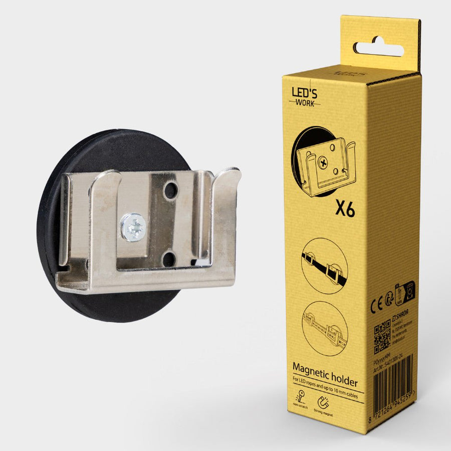 LED's Work LICHTSLANG Accessoire - Magneet - 19mm Ø47mm - Zwart Accessoires led.gl