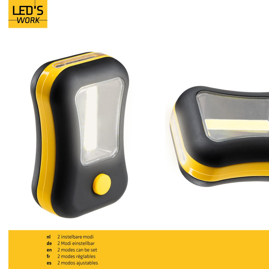 LED's Work MINI Werklamp op batterijen - Draadloos - Werkt op 3 AAA batterijen Bouwlampen led.gl