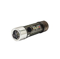 LED's Work Mini zaklamp led oplaadbaar 120 - 6 lichtstanden - met magneet en klip - Zwart Zaklampen led.gl