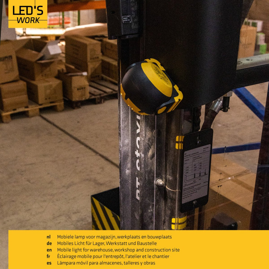 LED's Work Oplaadbare LED Looplamp – Krachtige Draadloze 800 Lumen Werk- & Noodlamp Werklampen led.gl