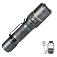 LED's Work Oplaadbare LED Zaklamp - 450 Lumen - IPX7 Waterdicht - Met 3 lichtstanden led.gl